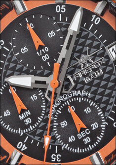 FireFox Chronograph ZION FFS17-107B black / orange