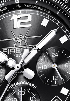 FireFox Chronograph FIGHTER FFS05-102B black