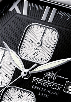 FireFox Chronograph NEBUKADNEZAR FFS170-102B black / silver