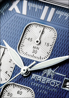 FireFox Chronograph NEBUKADNEZAR FFS170-103B blue / silver