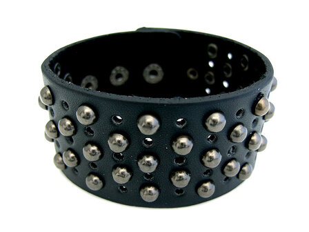 Armband leder met studs