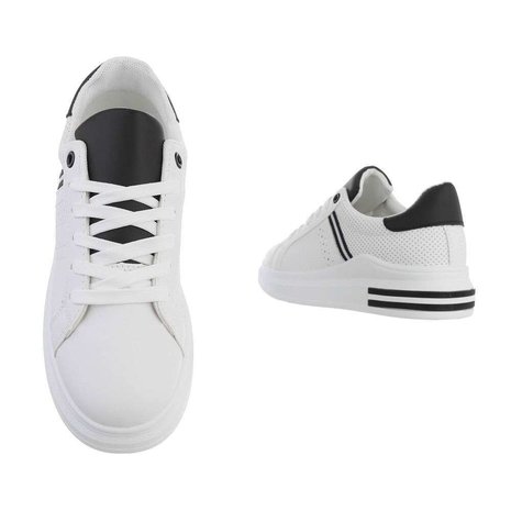 Dames sneakers / lage gympen - wit / zwart