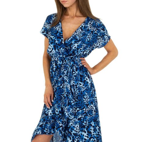 Dames jurk blauw sales