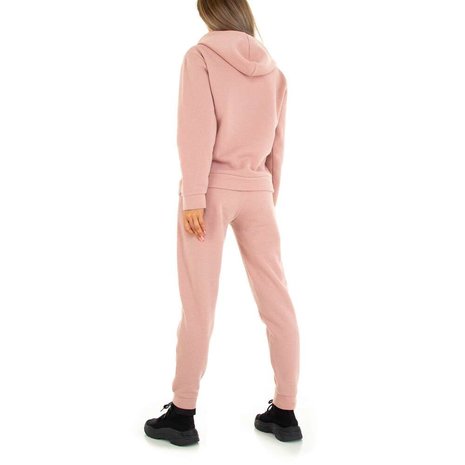 Blijkbaar Echt Onweersbui Dames comfy huispak / joggingpak 2-delig - roze - Lunamex Jewelry & Watches