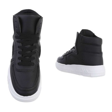 Dames sneakers / halfhoge gympen - zwart