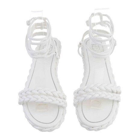 Verbazing tieners moederlijk Dames sandalen met touwtjes - wit - Lunamex Jewelry & Watches