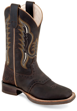 Kinder western laarzen / cowboy boots echt leder - brown truffle