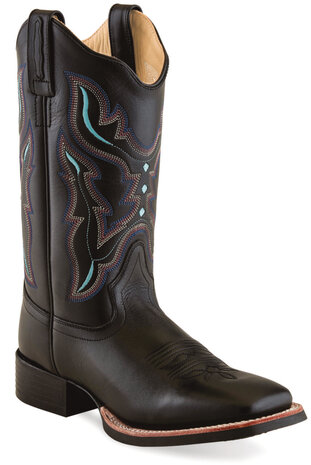 Dames western laarzen / cowboy boots echt leder - black