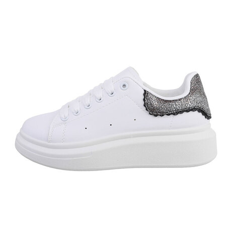 Dames sneakers - wit / zwart