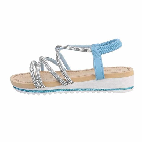 Lichtblauwe sandalen dames clearance