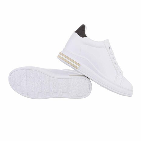 Dames sneakers / lage gympen - wit / zwart