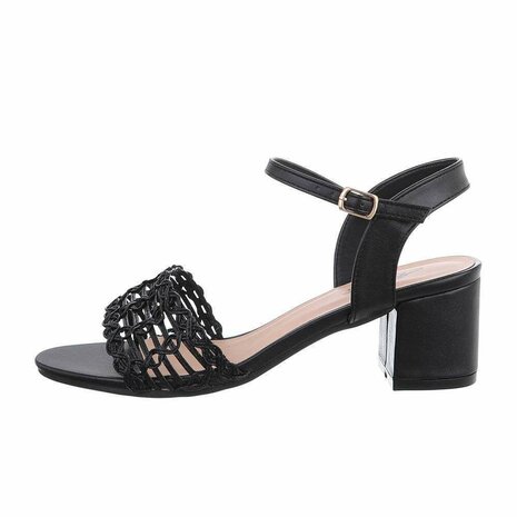 Dames hakken / open pumps - zwart