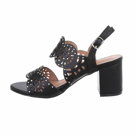 Dames hakken / open pumps - zwart