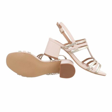 Dames hakken / open pumps - beige