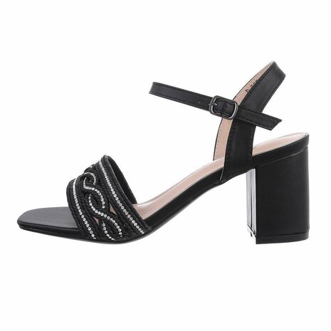 Dames hakken / open pumps - zwart