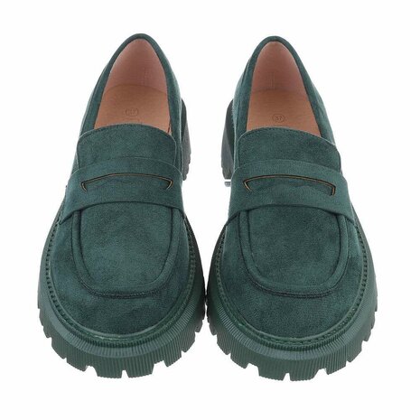 Dames loafers / lage instappers - groen