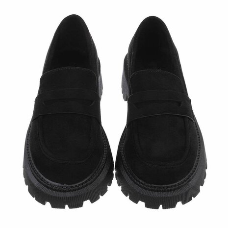 Dames loafers / lage instappers - zwart