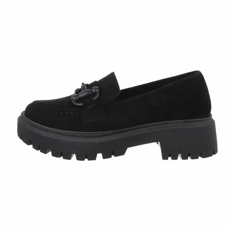 Dames loafers / lage instappers - zwart