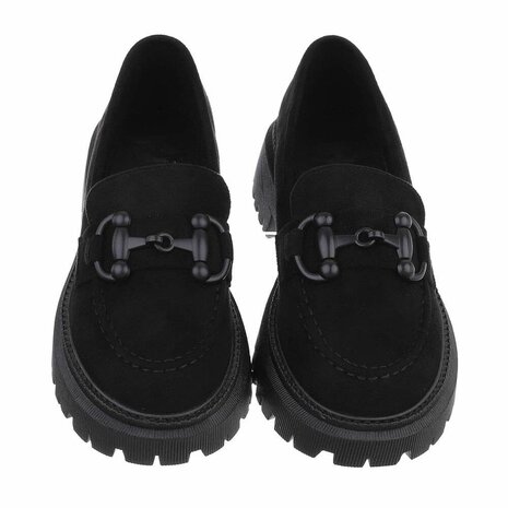 Dames loafers / lage instappers - zwart