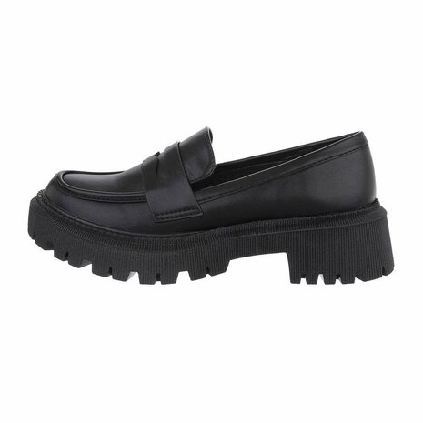 Dames loafers / lage instappers - zwart