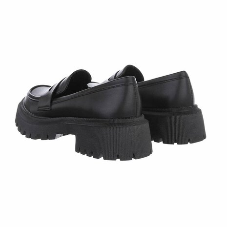 Dames loafers / lage instappers - zwart