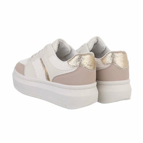 Dames sneakers / lage gympen - beige