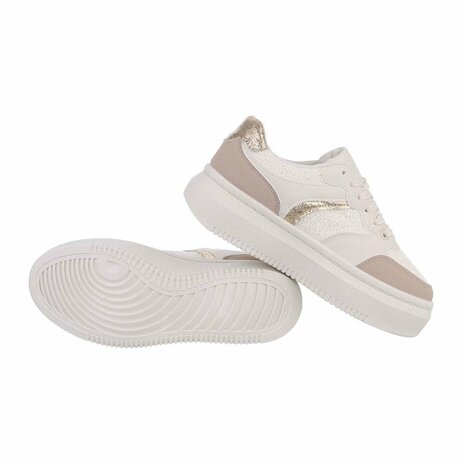 Dames sneakers / lage gympen - beige