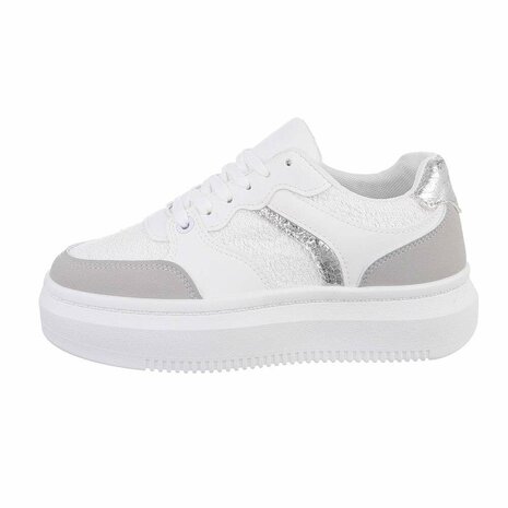 Dames sneakers / lage gympen - wit