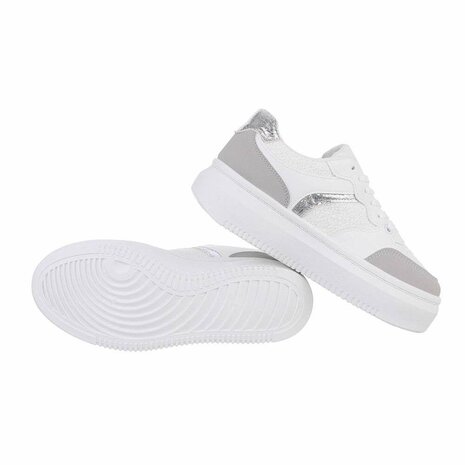 Dames sneakers / lage gympen - wit