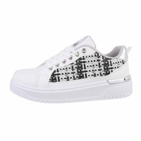 Dames sneakers / lage gympen - wit / zwart