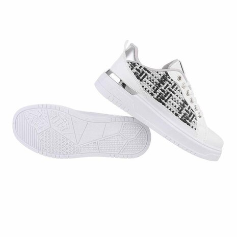 Dames sneakers / lage gympen - wit / zwart