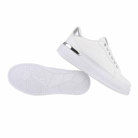 Dames sneakers / lage gympen - wit