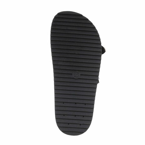 Dames slippers met studs - zwart