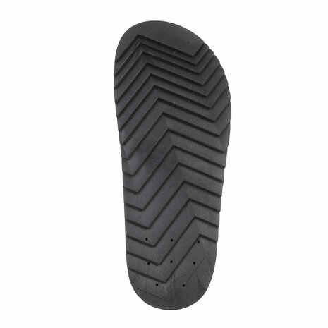 Dames slippers met studs - zwart