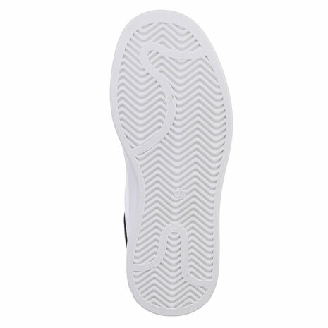 Dames sneakers / lage gympen met klittenband - wit / panterprint