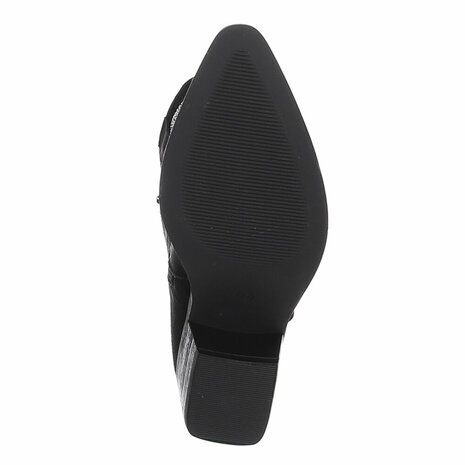 Dames hoge cowboy laarzen / western boots - zwart