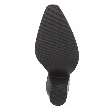 Dames cowboy enkellaarzen / western laarsjes met franjes - donker bruin