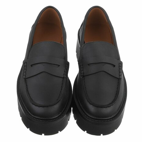 Dames loafers / lage instappers - zwart