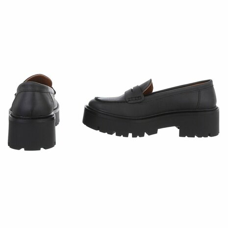 Dames loafers / lage instappers - zwart