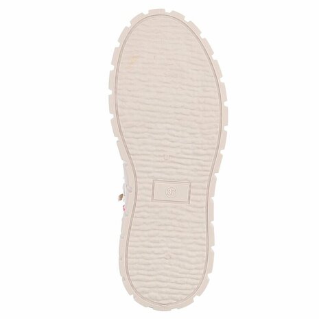 Dames veterboots / laarzen met veters - beige roze