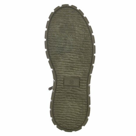 Dames veterboots / laarzen met veters - groen