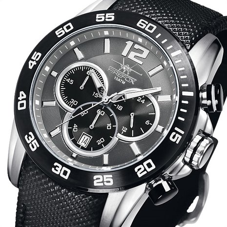Firefox FALCON chronograph horloge - zwart / grijs
