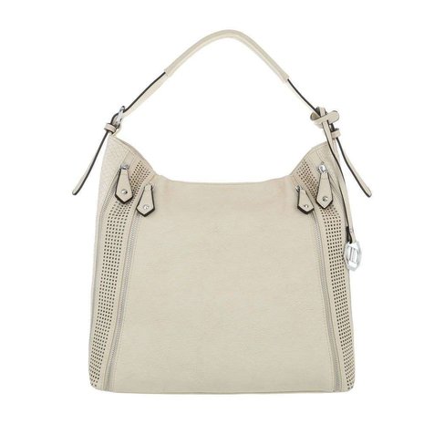 Dames tas / handtas met afneembare schouderband - beige