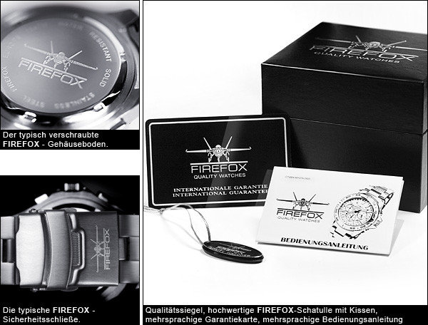 FireFox Chronograph DESTROYER FFS01-104 silver