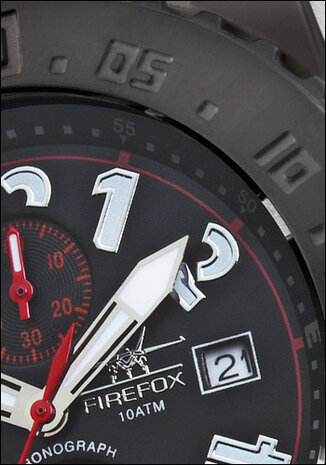 FireFox Chronograph BLACK ANVIL FFS150-A black