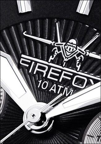 FireFox Chronograph AIRLINER FFS04-102B black / red