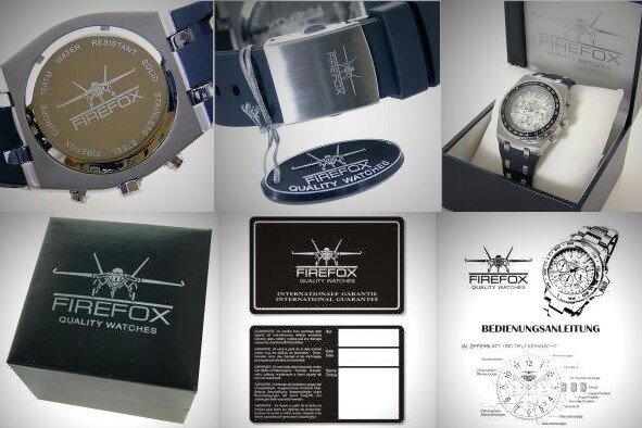 FireFox Chronograph RUBBER BOY FFS14-101 cream / white