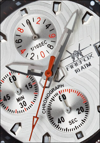 FireFox Chronograph STEEL FFS18-107 silver / orange