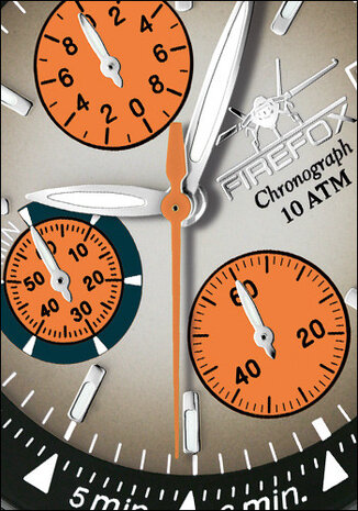 FireFox Chronograph CLASSIC FFS06-102C black / orange