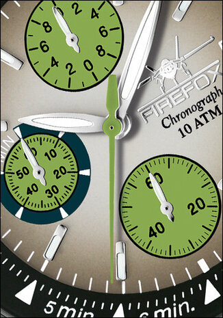 FireFox Chronograph CLASSIC FFS06-102B black / green